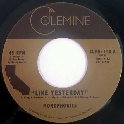 Like Yesterday - Freedom (7" Vinyl) - Vinile 7'' di Monophonics