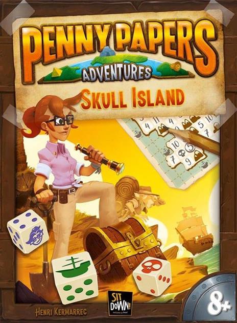 Penny Paper Adventures. L'isola del teschio. Gioco da tavolo - 3