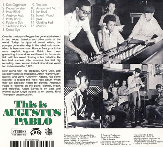 This Is Augustus Pablo - CD Audio di Augustus Pablo - 2