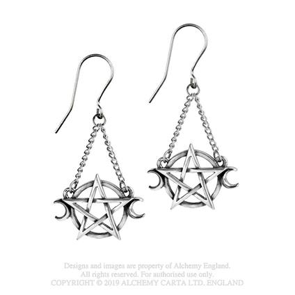 Alchemy Gothic Goddess Coppia di Orecchini