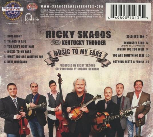 Music to My Ears - CD Audio di Ricky Skaggs - 2