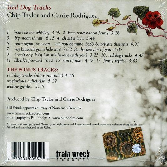 Red Dog Tracks - CD Audio di Carrie Rodriguez,Chip Taylor - 2