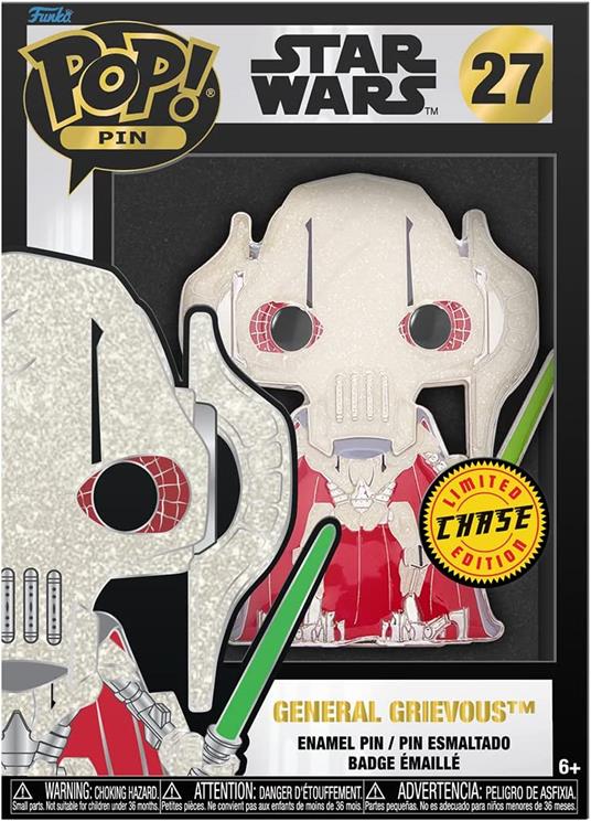 Star Wars Pop! Enamel Spilla General Grievous 10 Cm Funko - 4