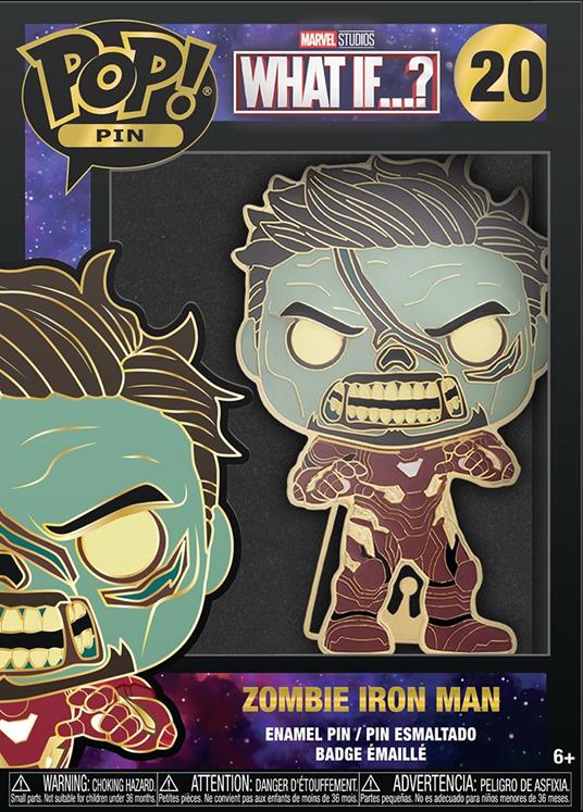 Pop! Pin Zombie Tony Stark Pop Pin - Marvel: What If Funko MVPP0 - Funko -  Pop! Pin - TV & Movies - Giocattoli | IBS