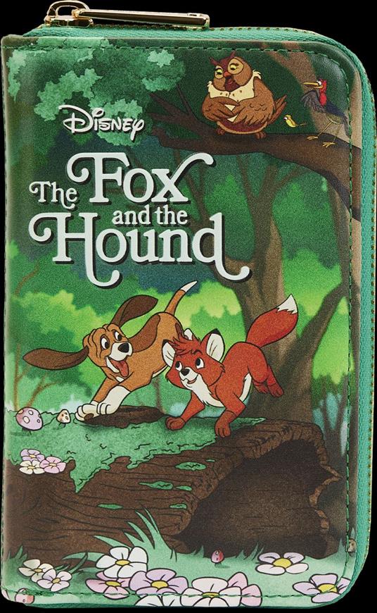 Loungefly Disney Fox And The Hound Classic Book Zip Around Wallet