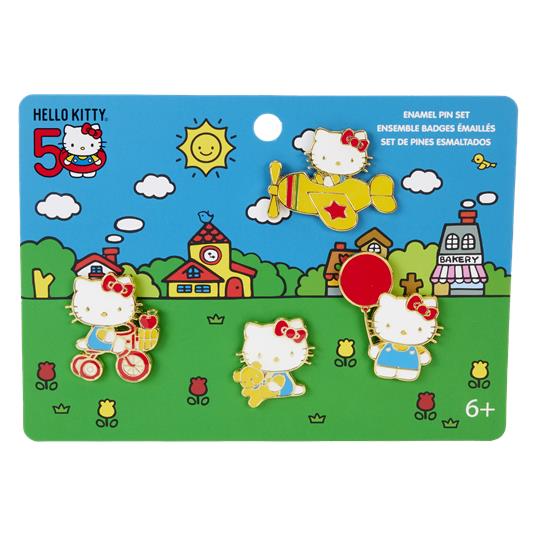Funko Hello Kitty 50Th Anniversary Classic 4 Pc Pin Set