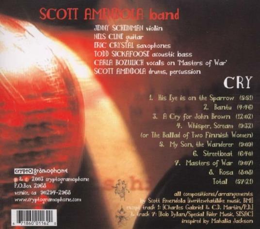 Cry - CD Audio di Scott Amendola - 2