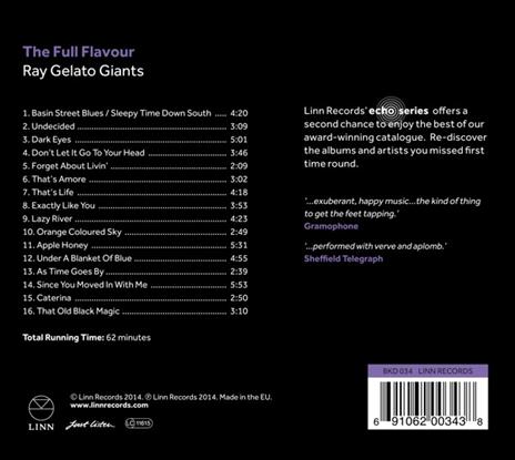 Full Flavour - CD Audio di Ray Gelato - 2