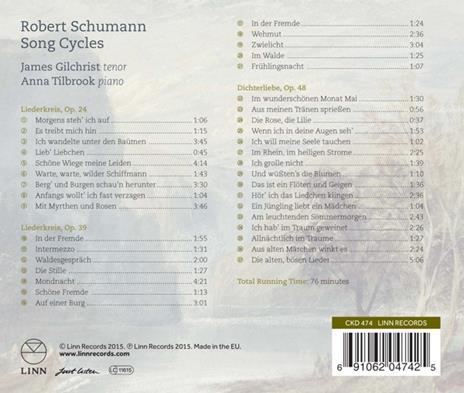 Song Cycles - CD Audio di Robert Schumann - 2