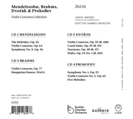 Violin Concertos Collection - CD Audio di Joseph Swensen - 2