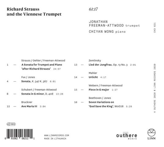 Richard Strauss e la tromba viennese - CD Audio di Richard Strauss,Chiyan Wong,Jonathan Freeman-Attwood - 2