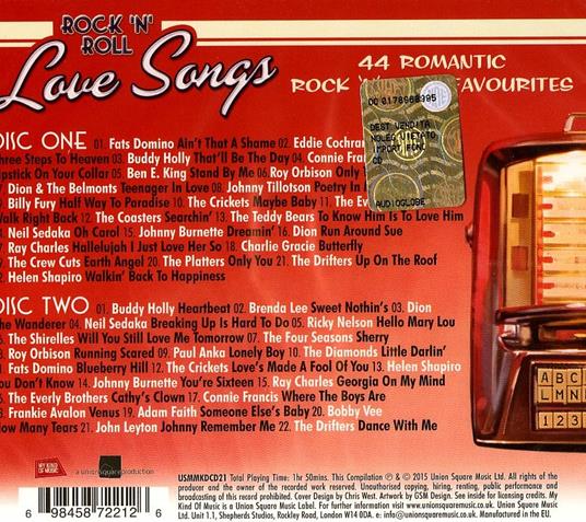 Rock'n'Roll Love Songs - CD Audio - 2
