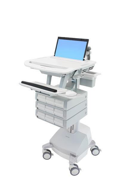 Ergotron StyleView Carrello multimediale Alluminio, Grigio, Bianco Computer portatile