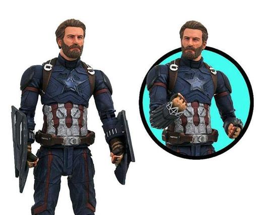 Marvel Select Avengers Infinity War Captain America Action Figure New Nuovo  - Diamond Select - TV & Movies - Giocattoli | IBS