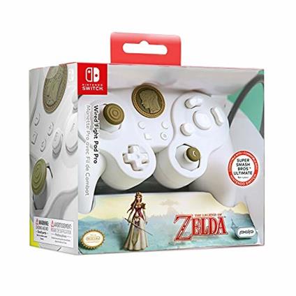 PDP Zelda Bianco USB Joystick Analogico/Digitale Nintendo Switch