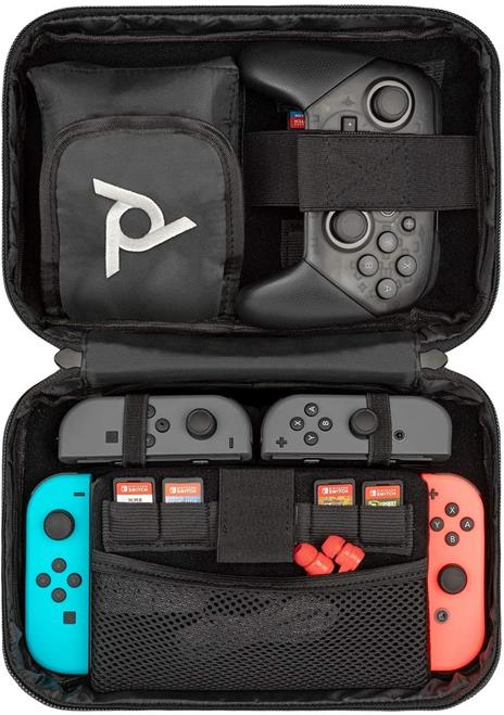 PDP Commuter: Elite Edition Custodia a tasca Nintendo Nero, Grigio - 7