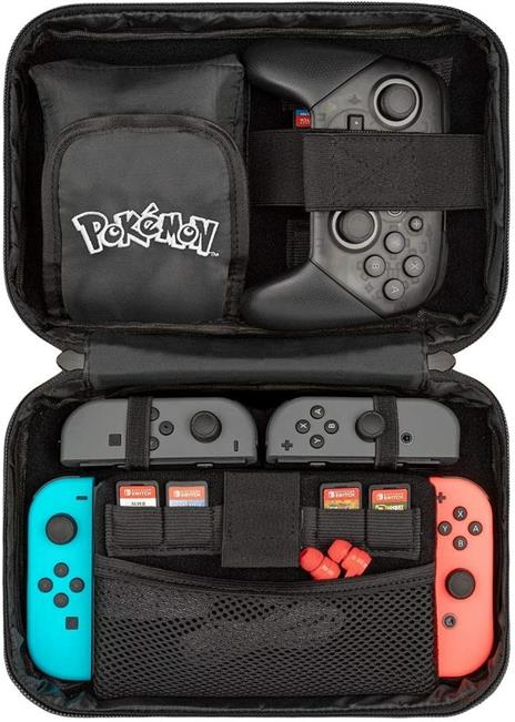 PDP Poké Ball Custodia a sacchetto Nintendo Nero, Argento - 3