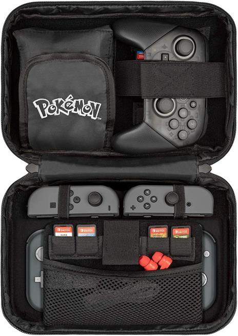 PDP Poké Ball Custodia a sacchetto Nintendo Nero, Argento - 6