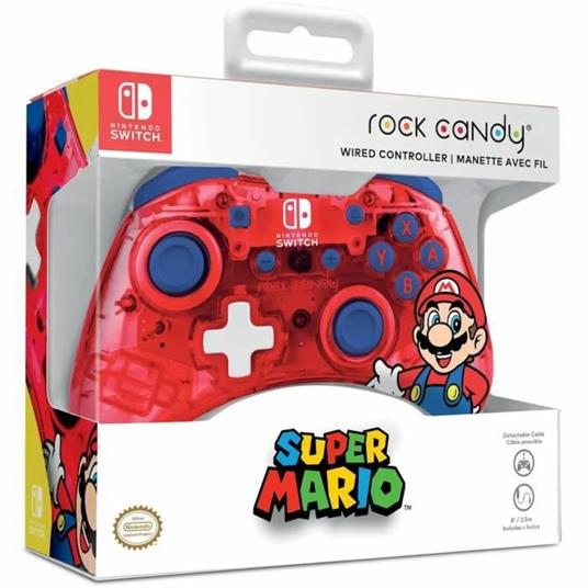 Controller cablato - PDP - Rock Mario - Rosso - Switch - 4