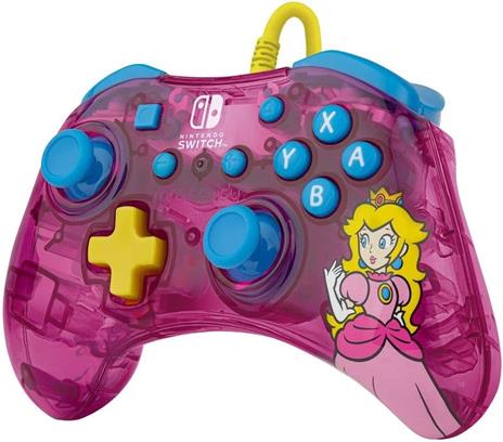 PDP Rock Candy: Bubblegum Peach Rosa, Traslucido USB Gamepad Analogico/Digitale Nintendo Switch - 3
