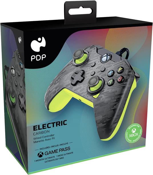 PDP 049-012-CMGY periferica di gioco Carbonio, Giallo USB Gamepad Analogico/Digitale PC, Xbox, Xbox One X, Xbox Series S, Xbox Series X - 2