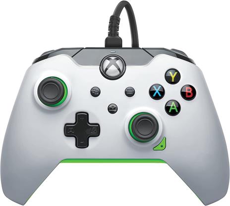 PDP 049-012-WG periferica di gioco Verde, Bianco USB Gamepad Analogico/Digitale PC, Xbox, Xbox One X, Xbox Series S, Xbox Series X