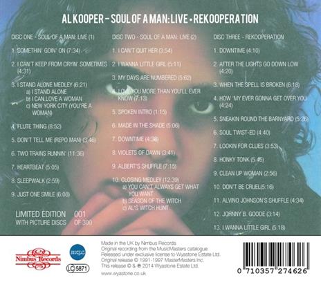 Soul of a Man. Live - CD Audio di Al Kooper - 2