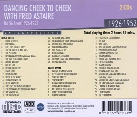 Dancing Cheek to Cheek - CD Audio di Fred Astaire - 2