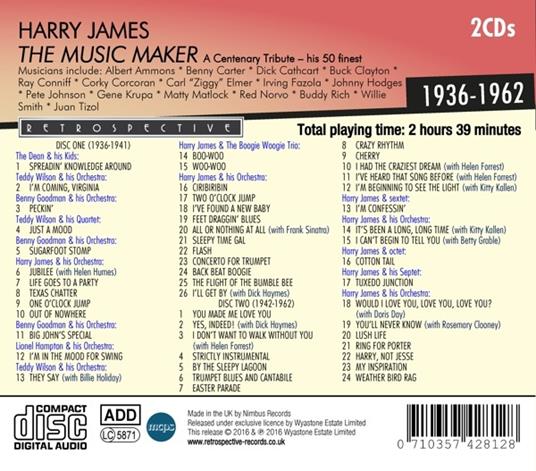 Music Maker - CD Audio di Harry James - 2