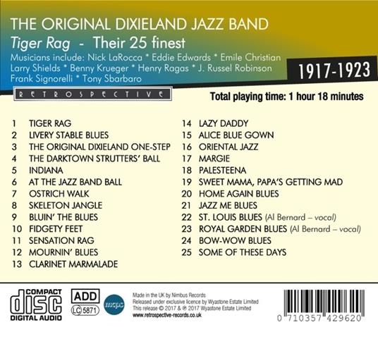 Tiger Rag - CD Audio di Original Dixieland Jazz Band - 2