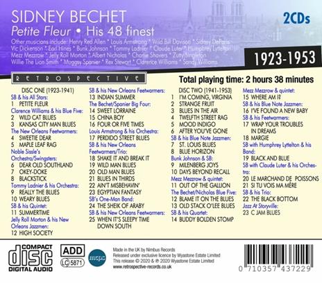 Petite Fleur - His Finest 1923-1953 - CD Audio di Sidney Bechet - 2