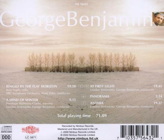 A Mind of Water e altre opere orchestrali - CD Audio di George Benjamin - 2