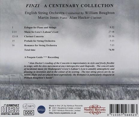 A Centenary Collection - CD Audio di Gerald Finzi - 2