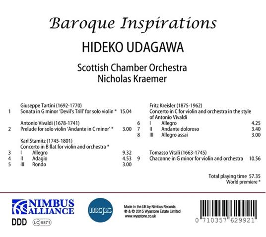 Baroque Inspirations - CD Audio di Hideko Udagawa - 2