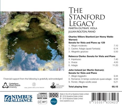 Sonata per viola e pianoforte op.129 - CD Audio di John Ireland,Sir Charles Villiers Stanford,Rebecca Clarke,Martin Outram - 2