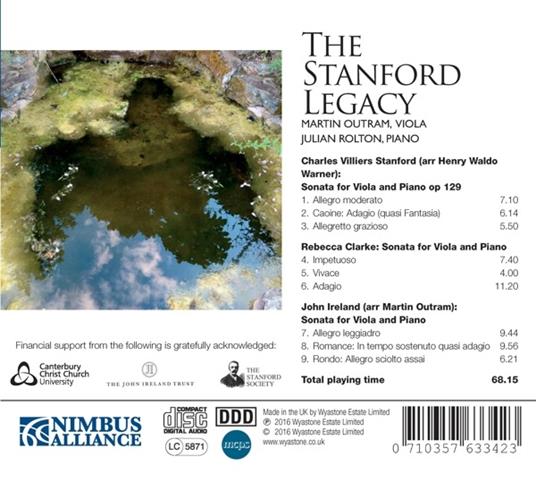 Sonata per viola e pianoforte op.129 - CD Audio di John Ireland,Sir Charles Villiers Stanford,Rebecca Clarke,Martin Outram - 2