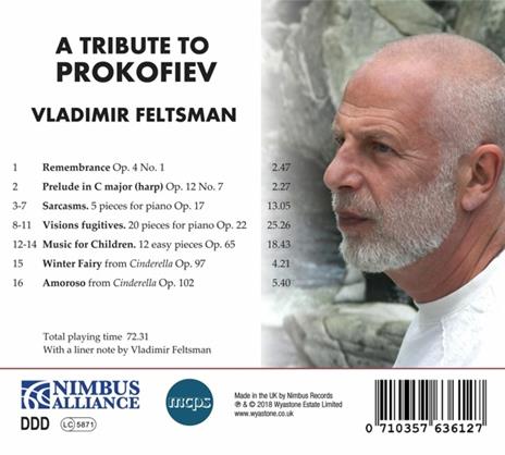A Tribute to Prokofiev - CD Audio di Sergei Prokofiev,Vladimir Feltsman - 2