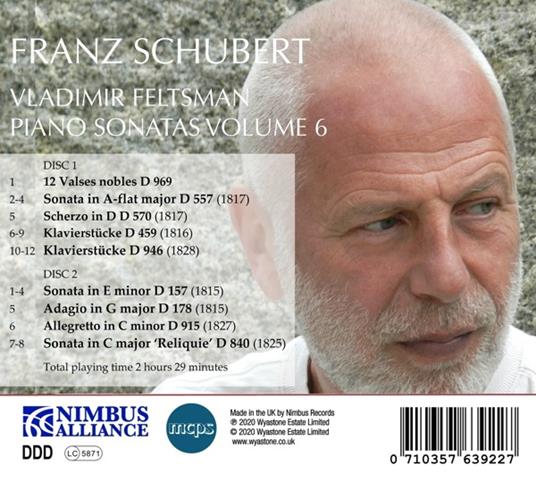 Sonate per pianoforte complete vol.6 - CD Audio di Franz Schubert,Vladimir Feltsman - 2