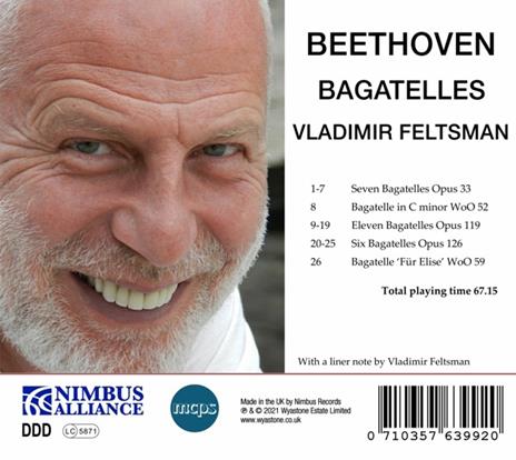 Bagatelle - CD Audio di Ludwig van Beethoven,Vladimir Feltsman - 2
