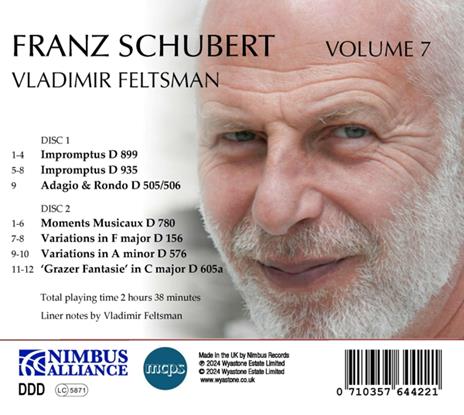 Piano Works Vol. 7 (2 Cd) - CD Audio di Franz Schubert - 2