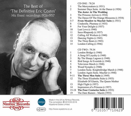 Coates Conducts Coates - CD Audio di Eric Coates - 2