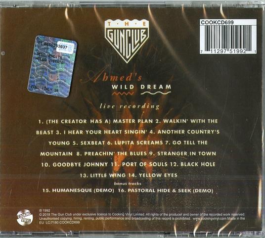 Ahmed's Wild Dream (Reissue) - CD Audio di Gun Club - 2