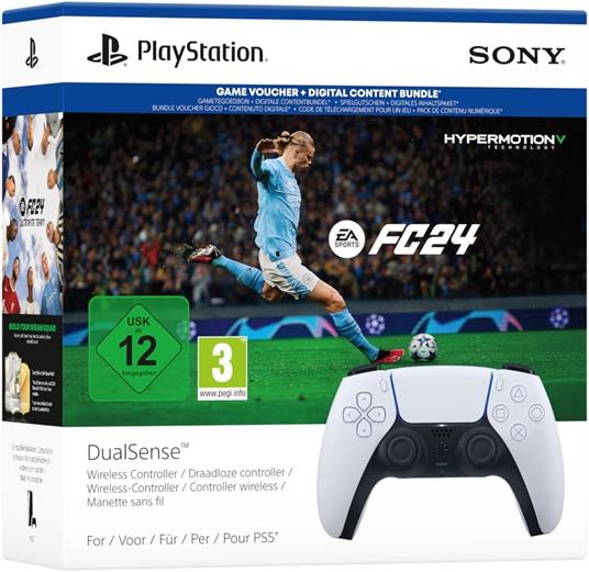 SONY PS5 Controller Wireless DualSense White+EA SPORTS FC 24 - gioco per  Console e accessori - ND - Controller e Gamepad - Videogioco | IBS