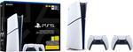 CONSOLE PLAYSTATION 5 PS5 SLIM 1TB DIGITAL VERSION + 2 DUALSENSE EU