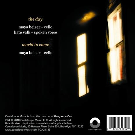 The Day - CD Audio di David Lang,Maya Beiser - 2