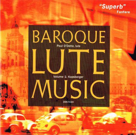 Baroque Lute Music 1 - CD Audio