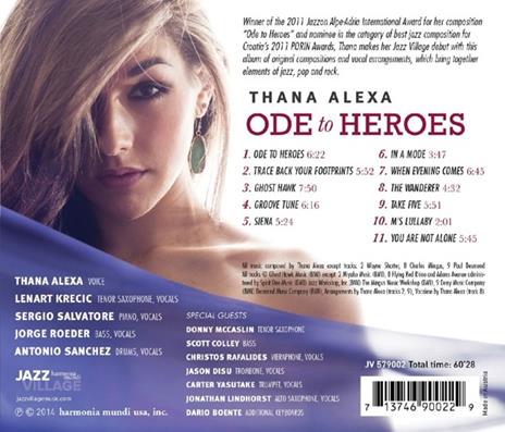 Ode to Heroes - CD Audio di Thana Alexa - 2