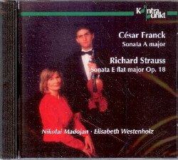 Sonate per violino e pianoforte - CD Audio di Richard Strauss,César Franck,Elisabeth Westenholz,Nikolai Madojan