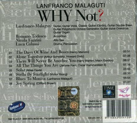 Why Not? - CD Audio di Lanfranco Malaguti - 2