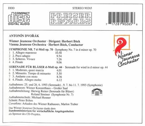 Symphonie 7 - CD Audio di Antonin Dvorak - 2